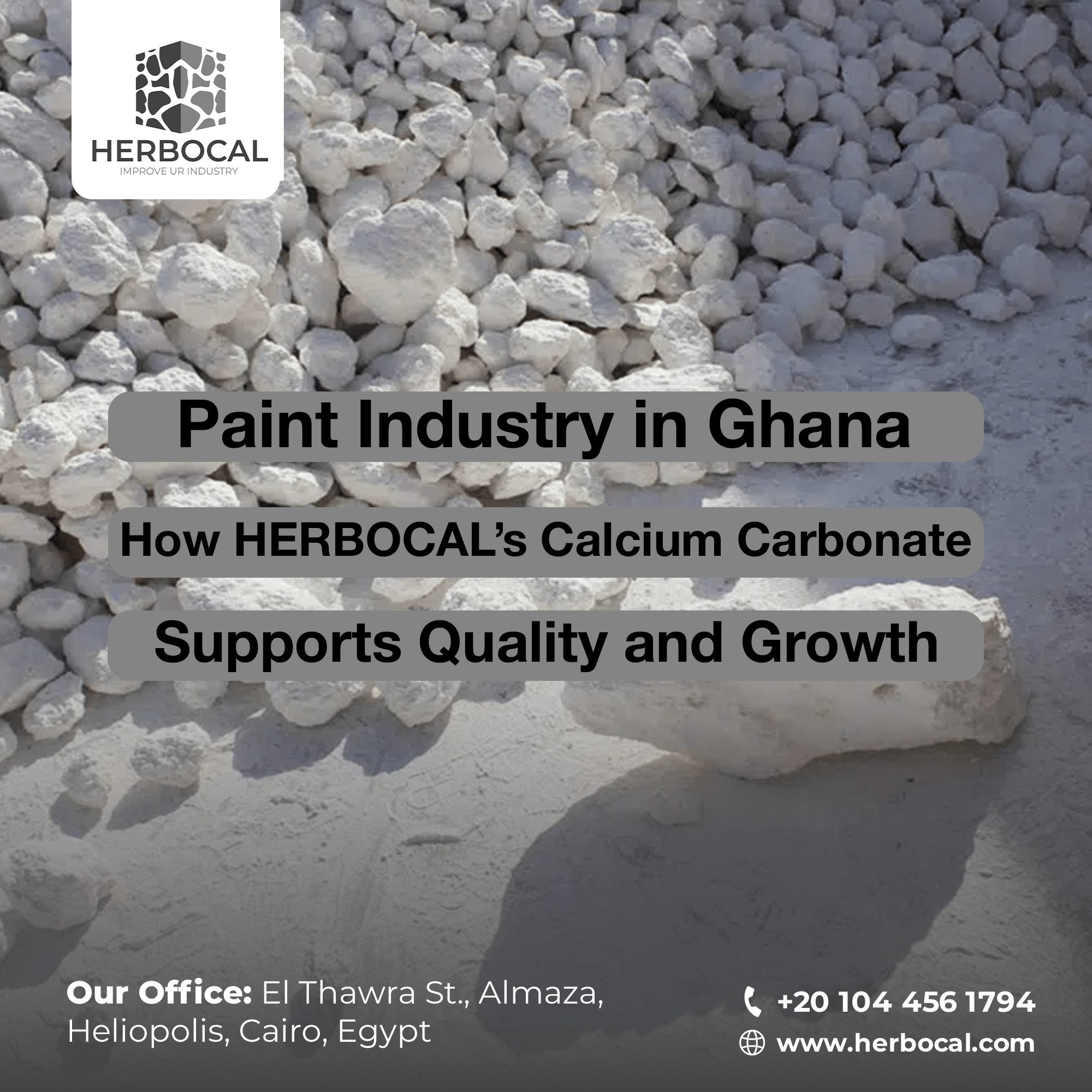 Paint Industry in Ghana: How HERBOCAL’s Calcium Carbonate Supports Quality and Growth