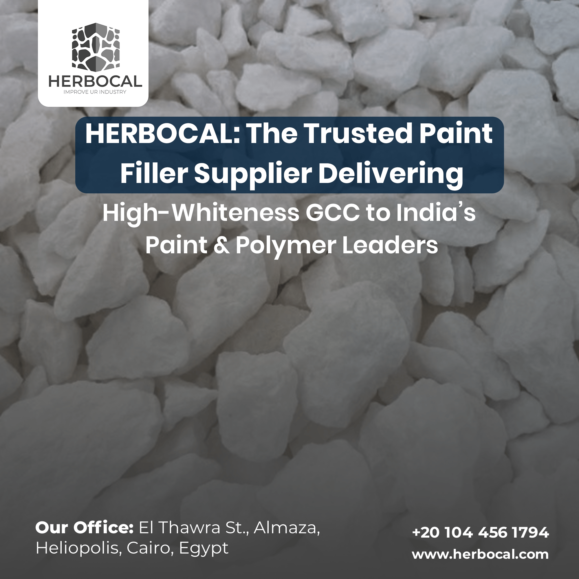 HERBOCAL: The Trusted Paint Filler Supplier Delivering High-Whiteness GCC to India’s Paint & Polymer Leaders