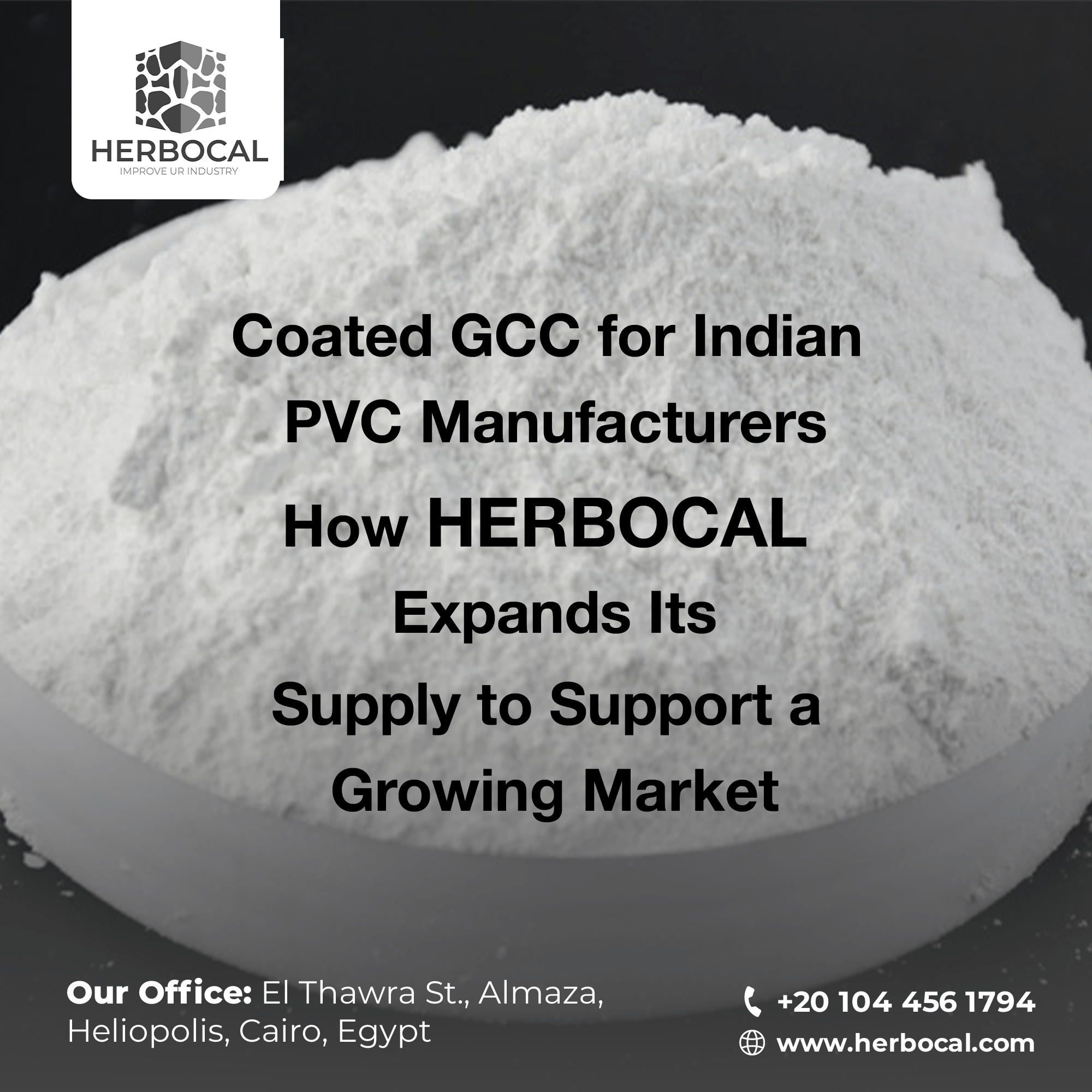 Coated GCC for Indian PVC Manufacturers: How HERBOCAL Expands Its Supply to Support a Growing Market