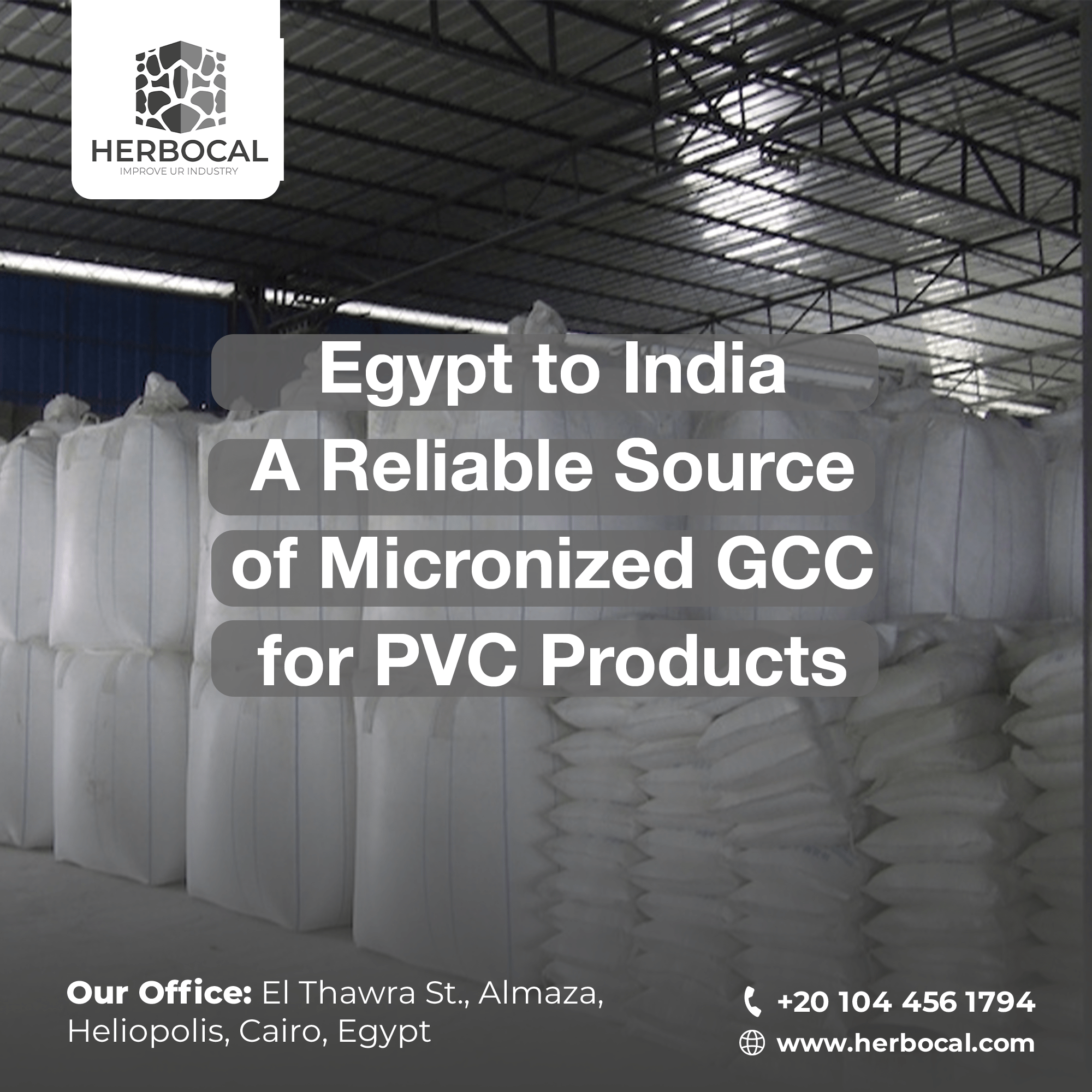 Egypt to India: A Reliable Source of Micronized GCC for PVC Products