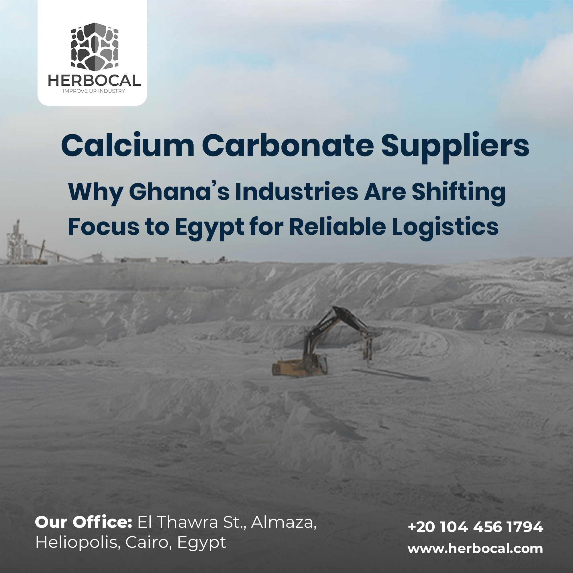 Calcium Carbonate Suppliers: Why Ghana’s Industries Are Shifting Focus to Egypt for Reliable Logistics