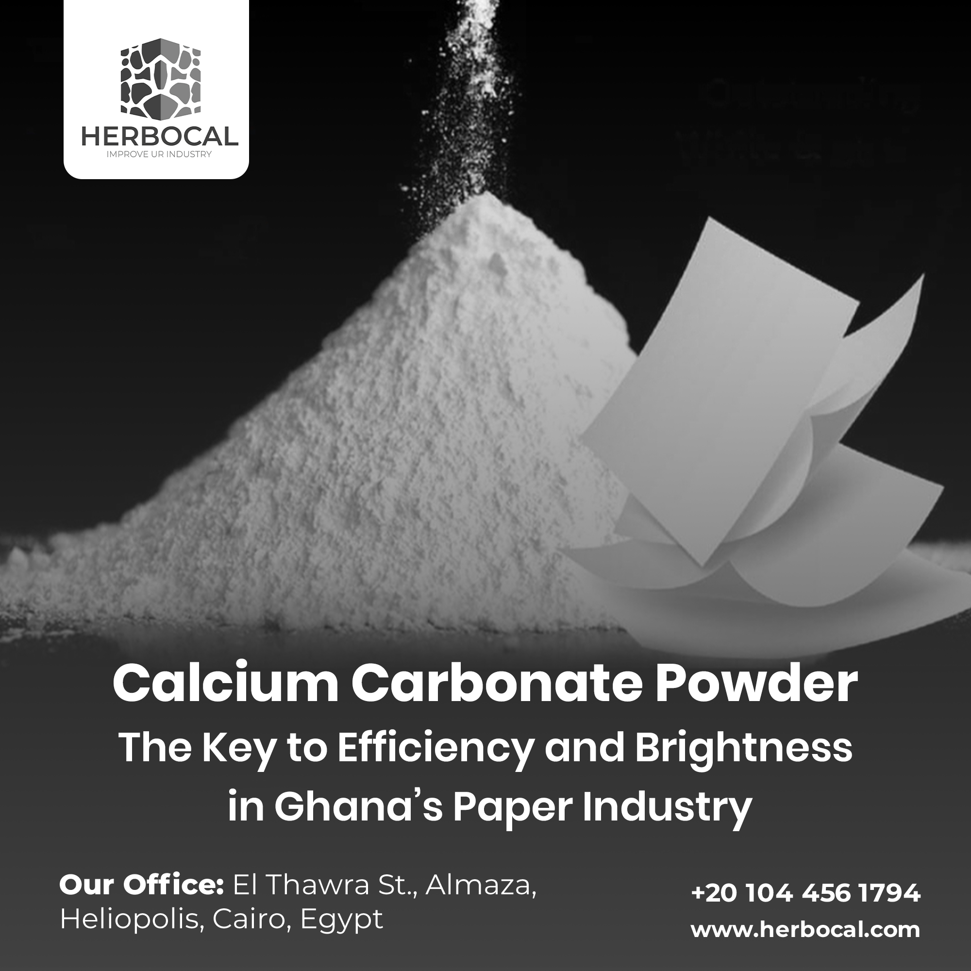 Calcium Carbonate Powder: The Key to Efficiency and Brightness in Ghana’s Paper Industry