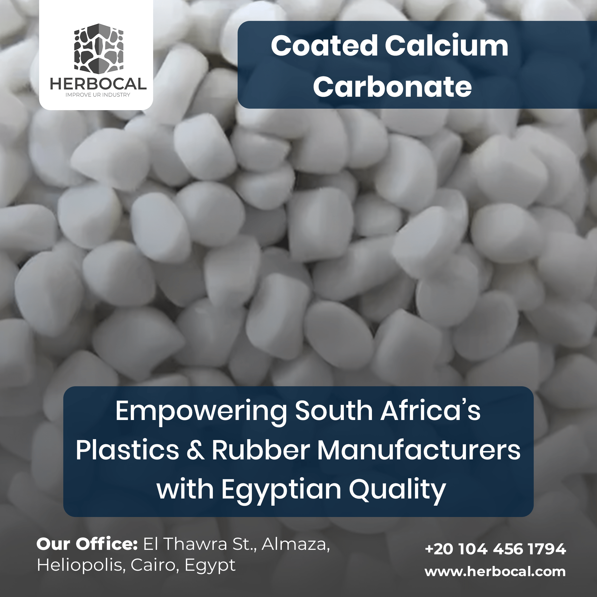 Coated Calcium Carbonate: Empowering South Africa’s Plastics & Rubber Manufacturers with Egyptian Quality