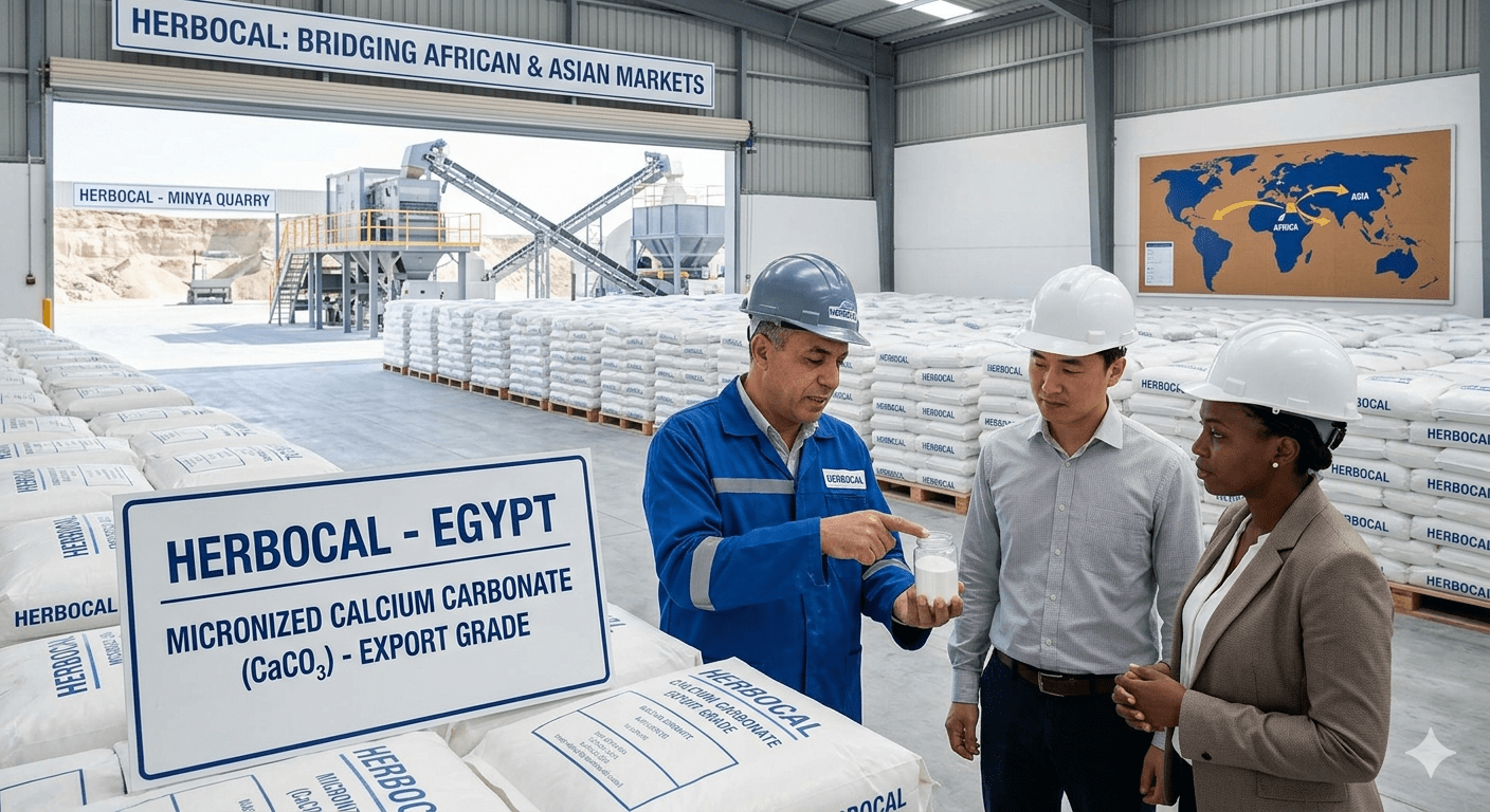 Calcium Carbonate Raw Material: How Egypt’s HERBOCAL is Connecting African and Asian Markets
