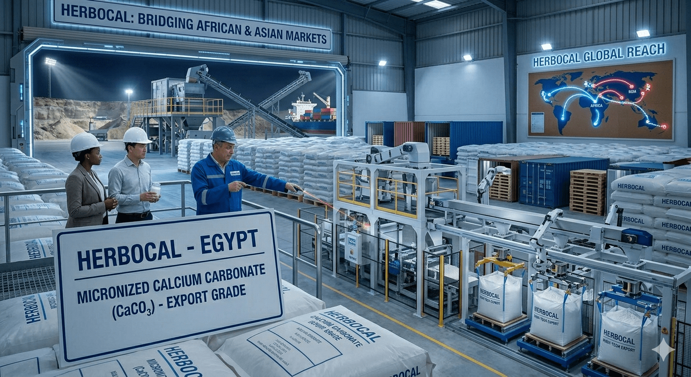 Calcium Carbonate Raw Material: How Egypt’s HERBOCAL is Connecting African and Asian Markets