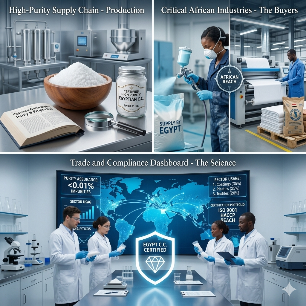 High Purity Calcium Carbonate: The Top African Industries Relying on Egyptian Supply