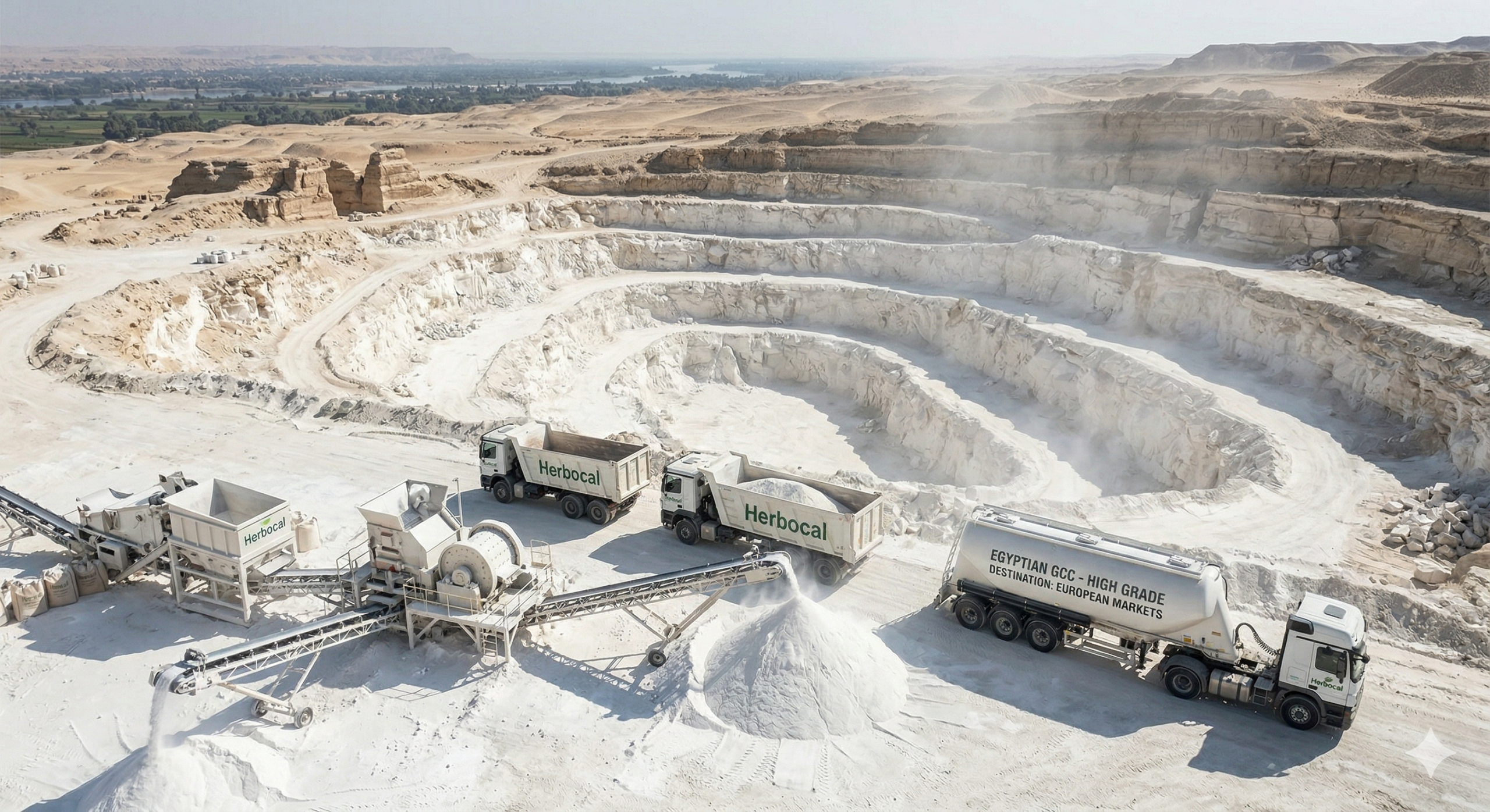 High Grade Calcium Carbonate: How Egyptian GCC is Filling the Demand Gap in Europe’s Construction Industry