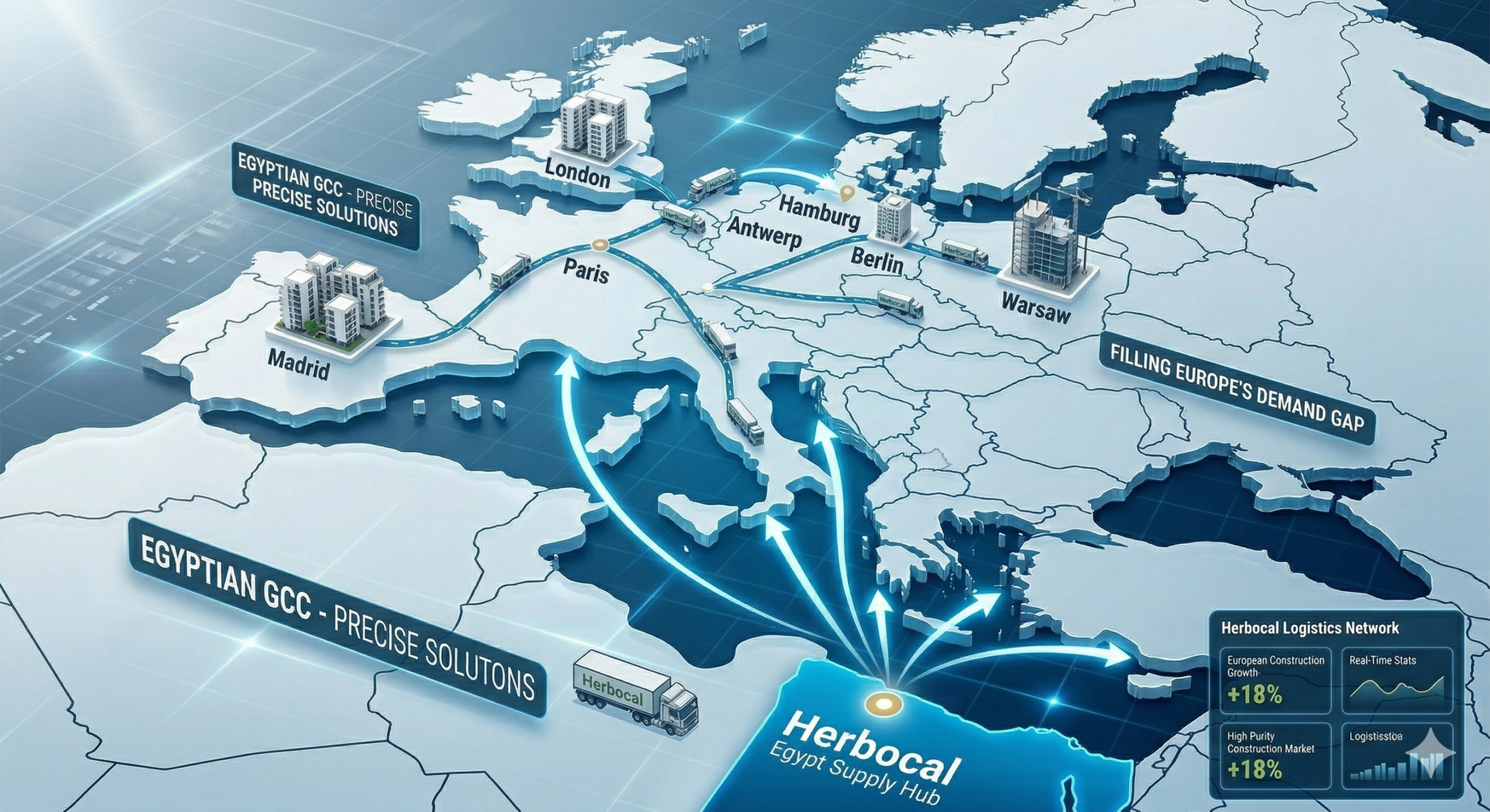 High Grade Calcium Carbonate: How Egyptian GCC is Filling the Demand Gap in Europe’s Construction Industry
