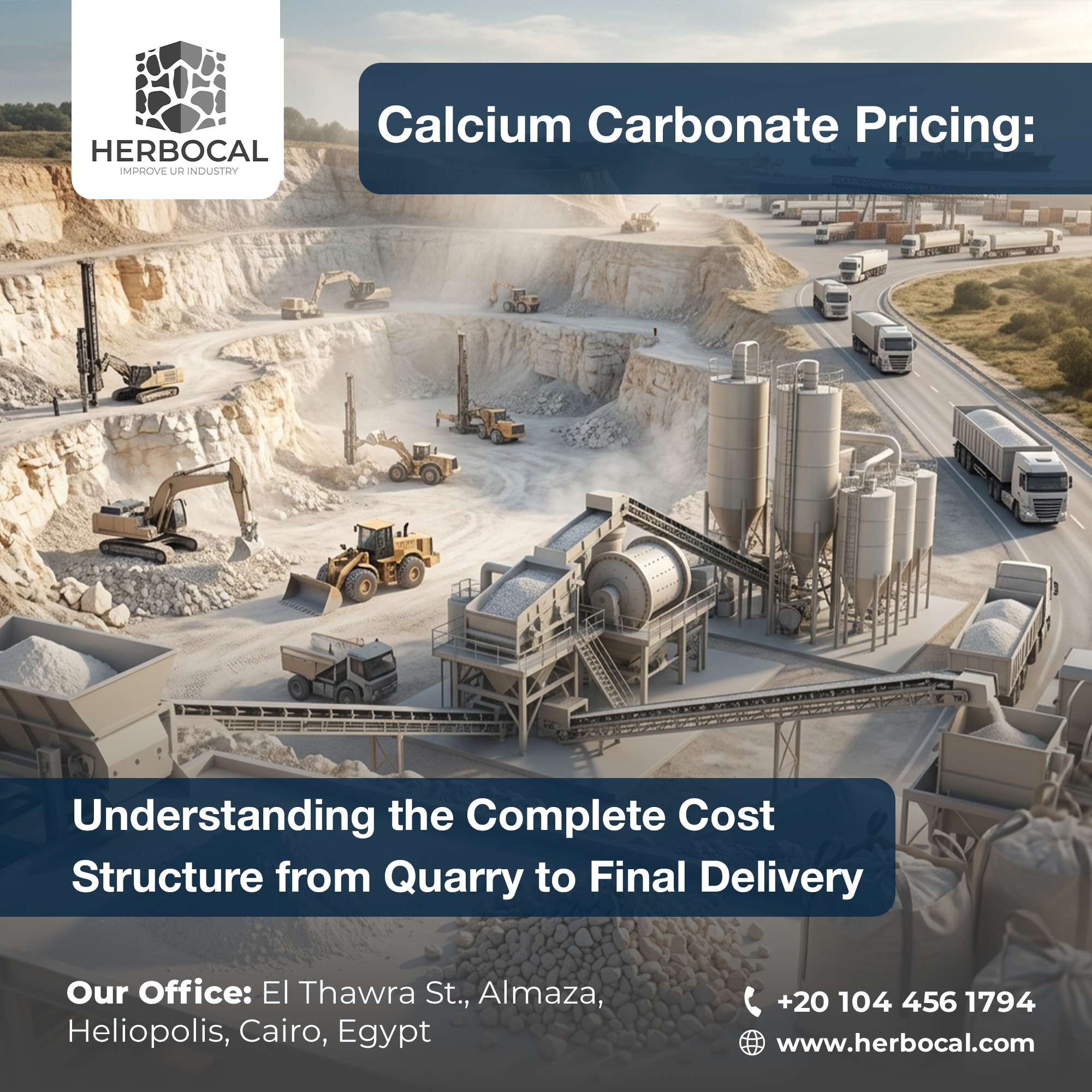 Calcium Carbonate Pricing: Understanding the Complete Cost Structure from Quarry to Final Delivery
