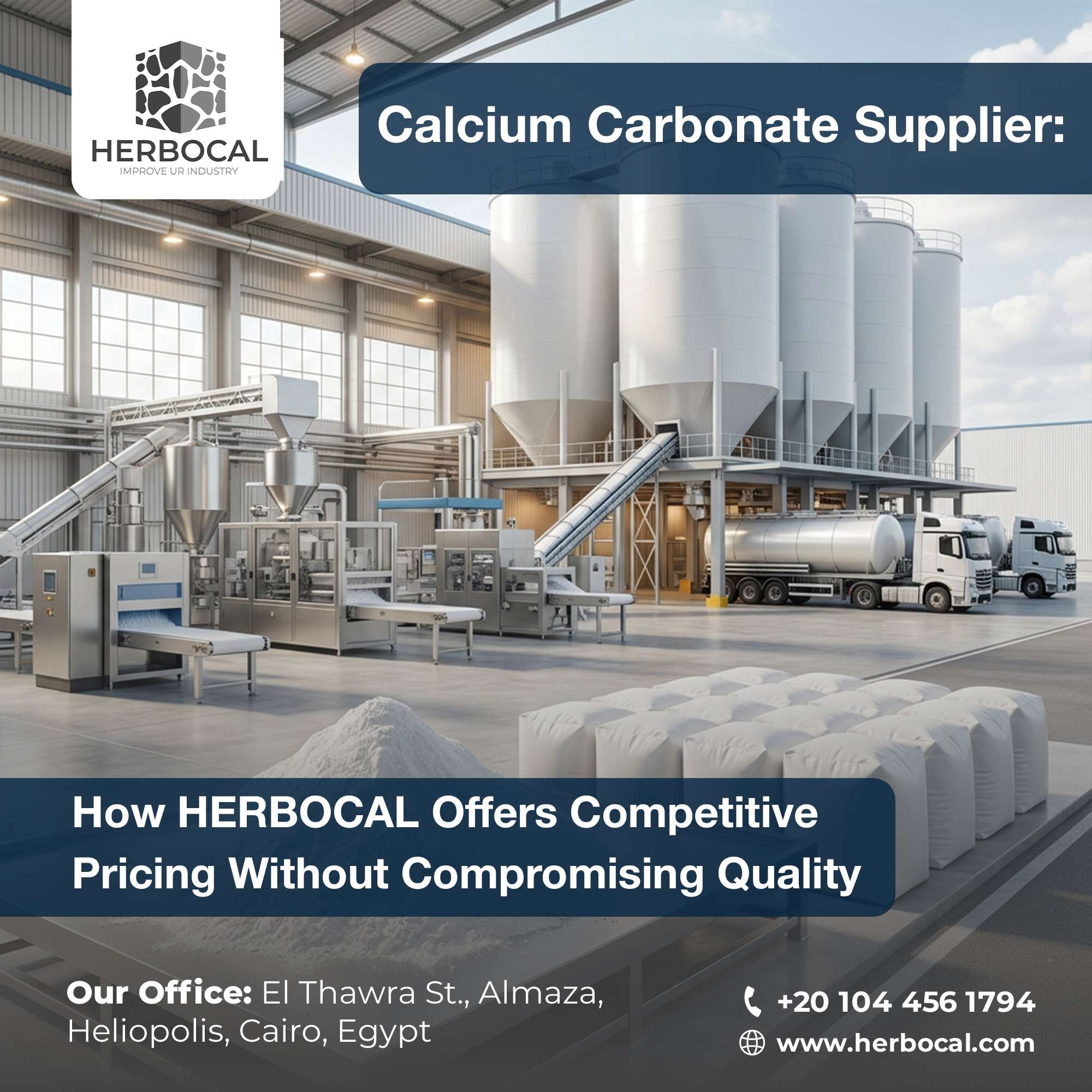 Calcium Carbonate Supplier: How HERBOCAL Offers Competitive Pricing Without Compromising Quality